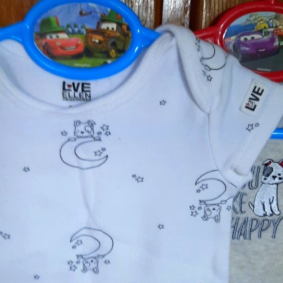 2 for $15 🥰 Two Love Ellen Baby undershirt onesies 👶 🥰 - Picture 3 of 5